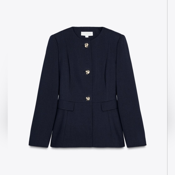 TAILORED ROUND NECK BLAZER SIZE XS - Picture 5 of 7